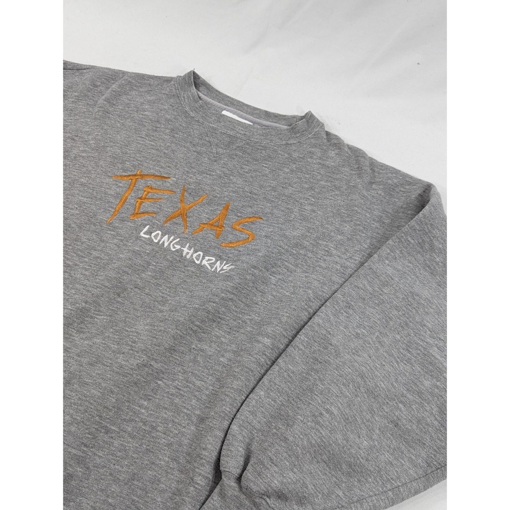 Vintage Crable‎ Sportswear Pullover Crew Neck Sweatshirt Gray Texas Longhorns XL